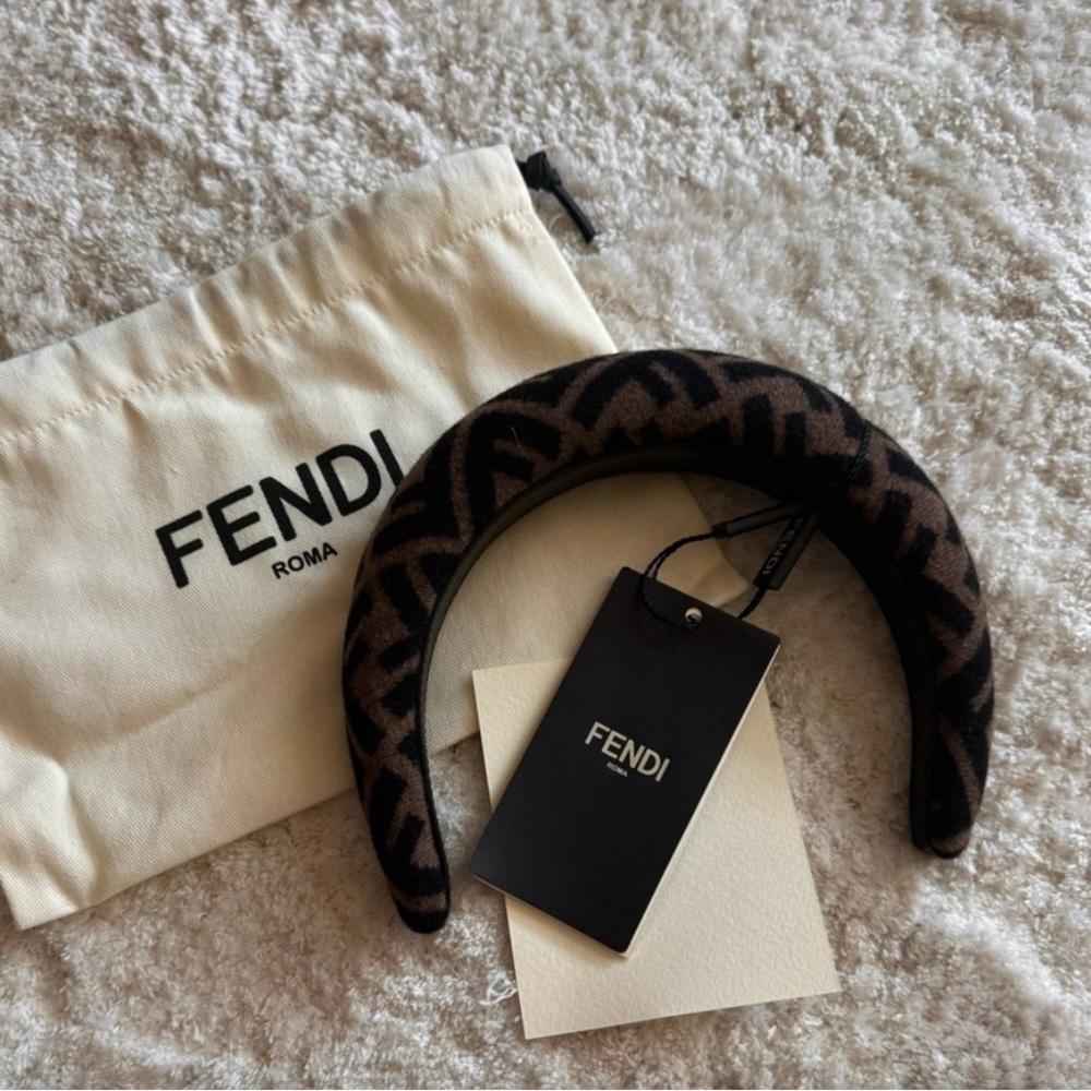 Fendi Braided Brown and Black Hair Accessory